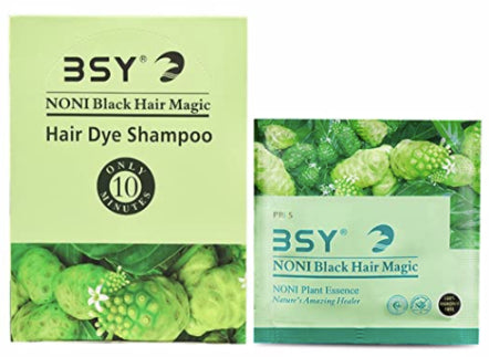 Noni Black Hair Magic, Hair Dye Shampoo, 2 variants