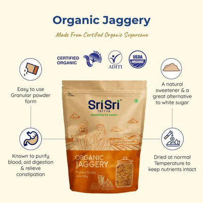 Sri Sri Tattva Organic Jaggery - 500gms