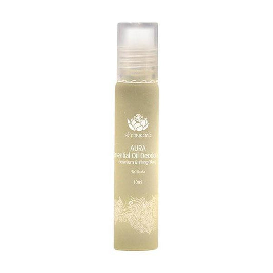 Aura Essential Oil Deodorant - Geranium & Ylang Ylang 10ML | Shankara